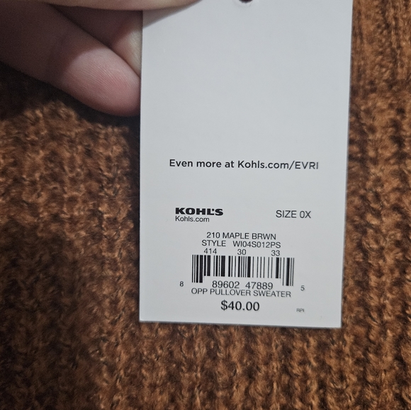 EVRI Scoopneck Sweater 0X - Picture 2 of 4